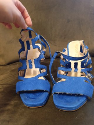 Zapatos de tacón azules talla 39