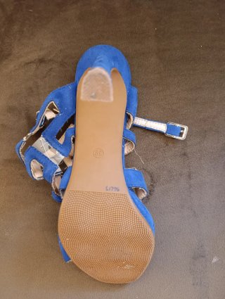 Zapatos de tacón azules talla 39