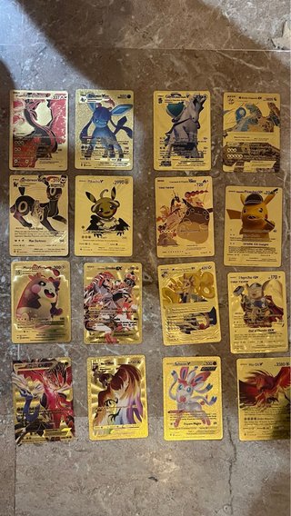 Lote Cartas Doradas Pokémon