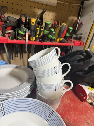 Juego Tazas y Platos Cartuxa Porcelana