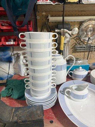 Juego Tazas y Platos Cartuxa Porcelana