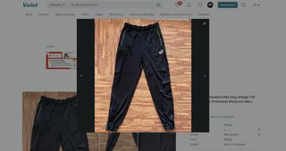 Pantalón chándal Puma vintage negro amarillo L