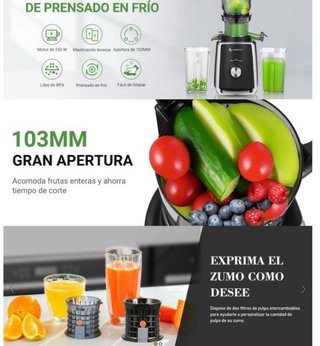 Extractor de Zumos Fruta y Verdura · A estrenar