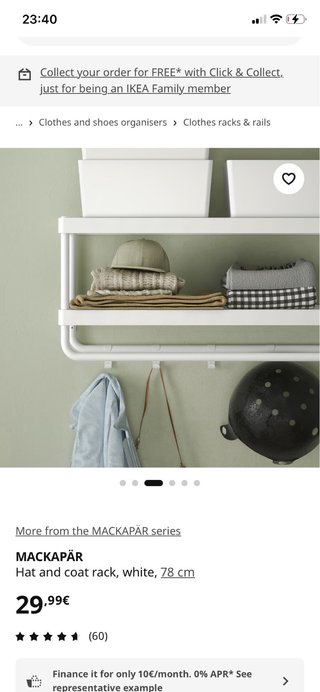 Perchero Blanco MACKAPÄR IKEA