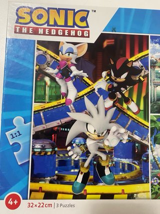 Puzzle Sonic The Hedgehog 3x48 piezas