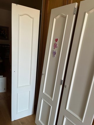 Puertas de roble para armario empotrado