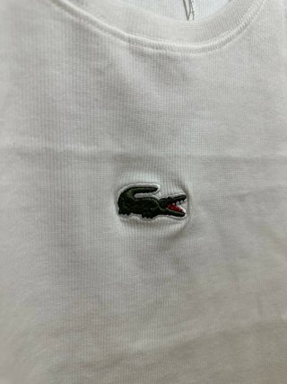 Camiseta sin mangas Lacoste blanca Talla S
