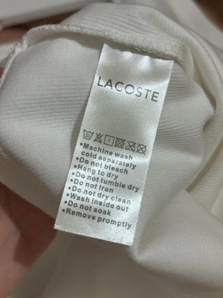 Camiseta sin mangas Lacoste blanca Talla S