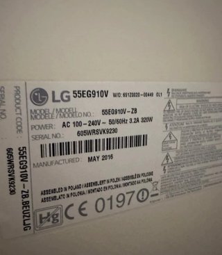 TV LG 55 Curva Como Nueva