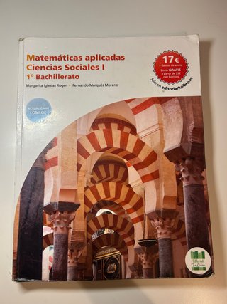 MATEMÁTICAS APLICADAS A LAS CIENCIAS SOCIALES I