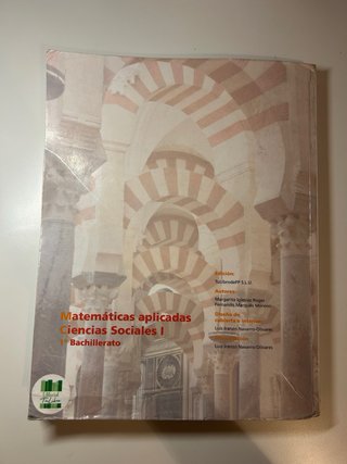 MATEMÁTICAS APLICADAS A LAS CIENCIAS SOCIALES I