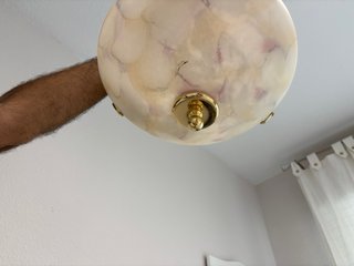 Lámpara colgante de techo dorada