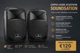 Coppia Casse amplificata Soundstation