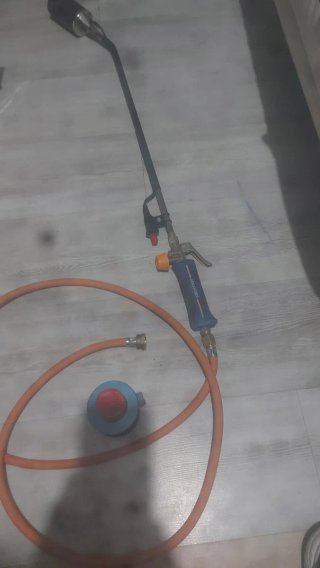 Soplete de gas con manguera y regulador