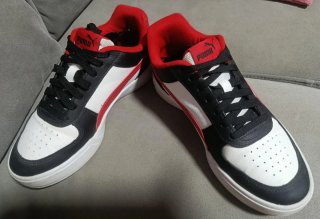 Zapatillas Puma.N°/talla 41 Negras,Rojas y Blancas