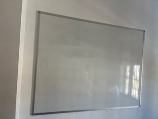 Pizarra blanca metálica