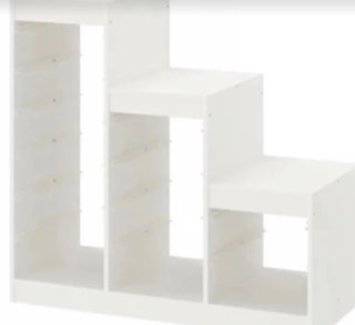 Estantería escalonada blanca Ikea