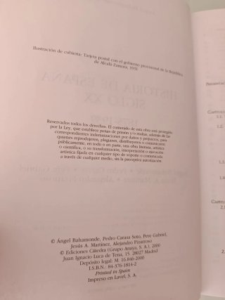 HISTORIA DE ESPAÑA DEL SIGLO XX.  ÁNGEL BAHAMONDE