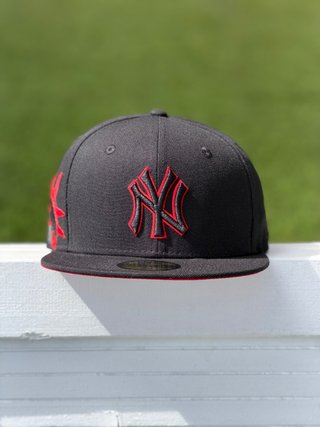 Gorra New Era 59Fifty 7 1/4 NY Negra Roja