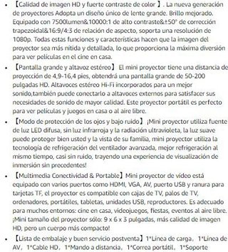 Mini Proyector Económico 1080P Full HD · Nuevo