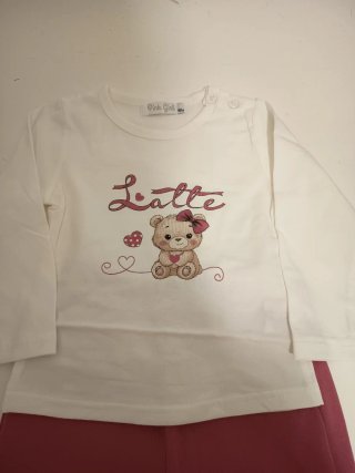 Conjunto niña: Sudadera y pantalón rosa 18 meses