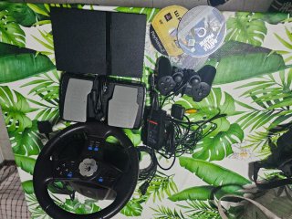 Consola PS2 + Volante y Pedales Logitech