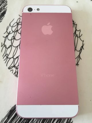 iPhone 5 bianco con custodia