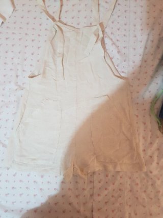 Peto corto verano beige Talla S