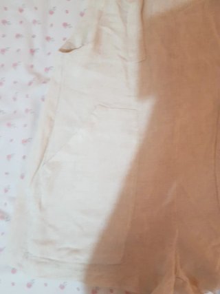 Peto corto verano beige Talla S