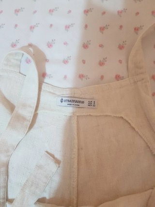 Peto corto verano beige Talla S
