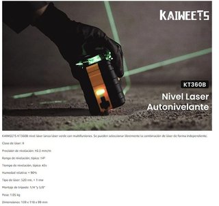 Nivel Láser PRO Autonivelante 3D · Nuevo