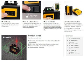 Nivel Láser PRO Autonivelante 3D · Nuevo