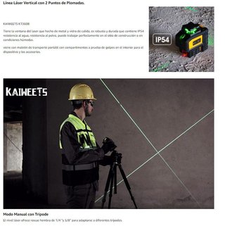 Nivel Láser PRO Autonivelante 3D · Nuevo