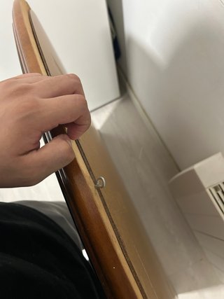 Espejo clásico de madera con marqueseta / Vintage