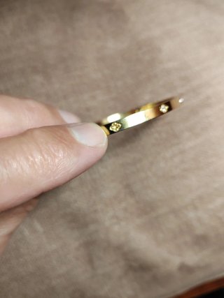 Pulsera rígida de acero con circonitas