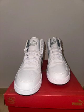 Zapatillas Puma Blancas y Grises Talla 42