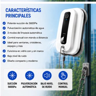 Robot Limpiacristales Automático 5600Pa