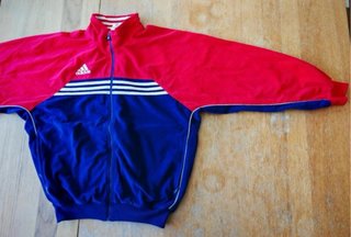 Chaqueta Adidas Vintage Roja y Azul