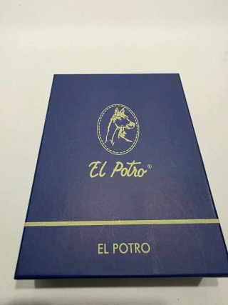 Monedero Piel Unisex El Potro Azul/Rojo