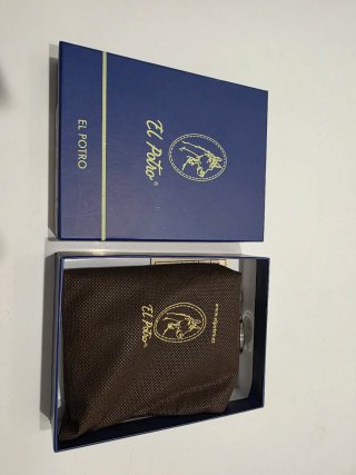 Monedero Piel Unisex El Potro Azul/Rojo