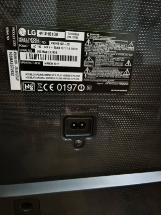 Televisor LG 49 Smart TV Negro