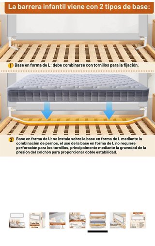 Barreras Cama Bebé 150x180cm Sin estrenar
