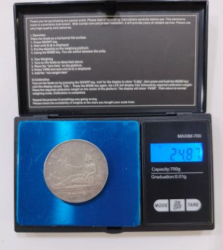 5 Pesetas Plata 1870 Gobierno Provisional
