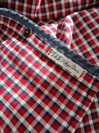 Camisa Tommy Hilfiger Denim Cuadros Roja. Talla L