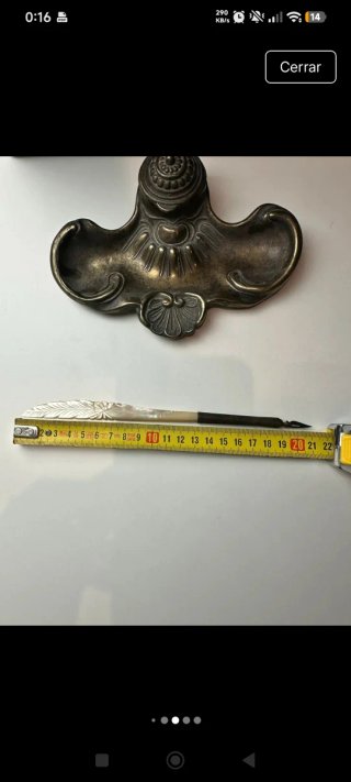 Tintero y pluma nacar S.XIX francés