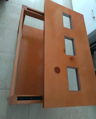 Mesa de centro elevable madera