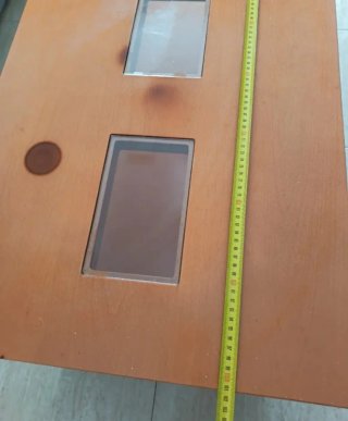 Mesa de centro elevable madera