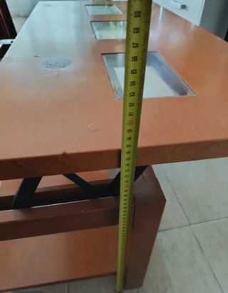 Mesa de centro elevable madera