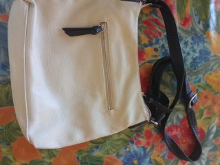 Bolso Francine Beige y Blanco