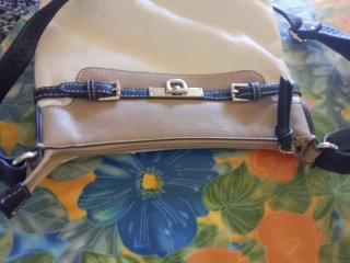 Bolso Francine Beige y Blanco